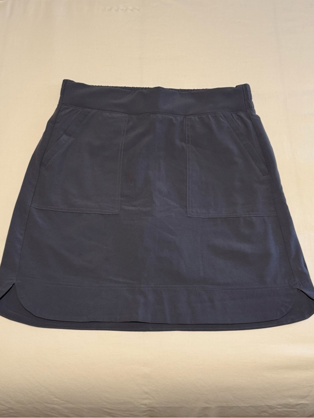 RBX Purple Gray Mini Skirt with Front Patch Pockets